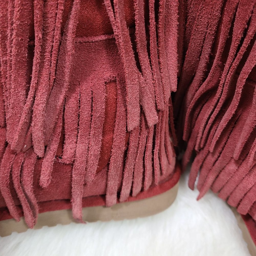 Koolaburra By Ugg Suede Tiered fringe Boots - Picture 13 of 13